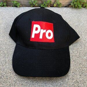 HITWEAR Pro Baseball Hat Men's Black One Size 100% Cotton Cap​​​​​​